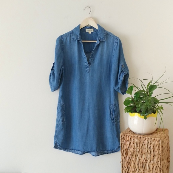 cloth & stone Dresses & Skirts - Cloth & Stone Chambray Shirt Dress